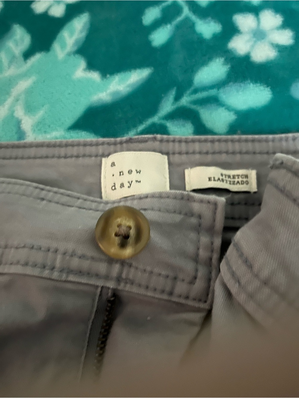a New Day Light Gray Casual pocket Stretch Shorts